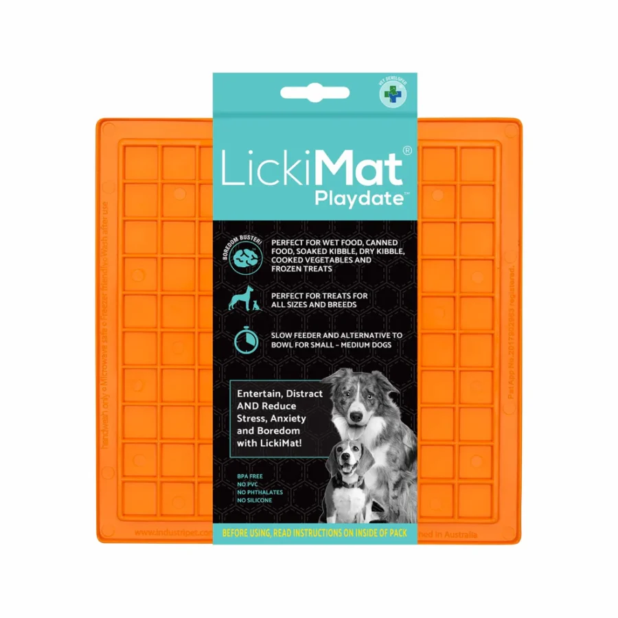 LickiMat Classic Playdate Orange 20cm