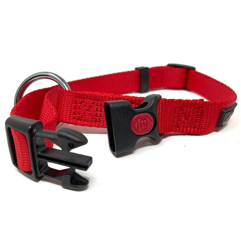 Miro & Makauri Nylon Safety Collar Red (Various Sizes)